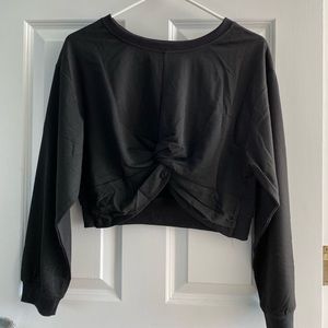 Black Cropped Sweater